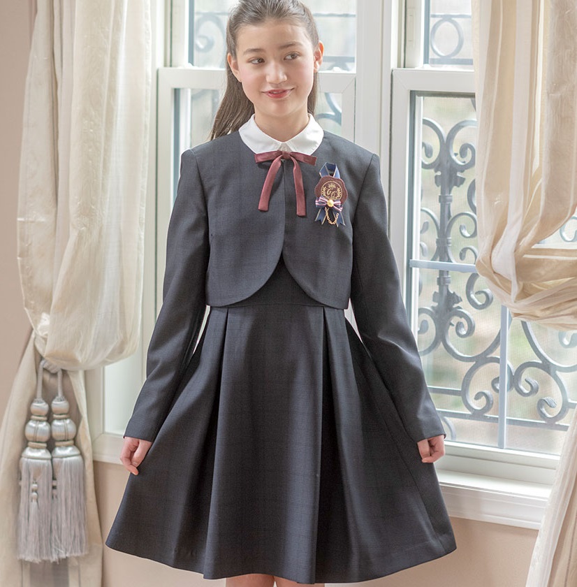 入学式 卒業式 女の子スーツ トラッドチェック スーツ アンサンブル