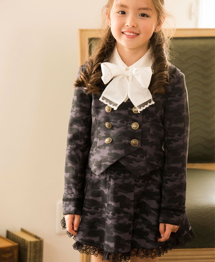 セール｜女の子スーツ 小学校 入学式 丸襟セーラーダブルボタンスーツ2