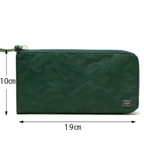 吉田カバンポーター 財布 L字ファスナー　 ブラック迷彩柄 CAMOUFLAGE WALLET(カモフラージュウォレット) WALLET | 吉田