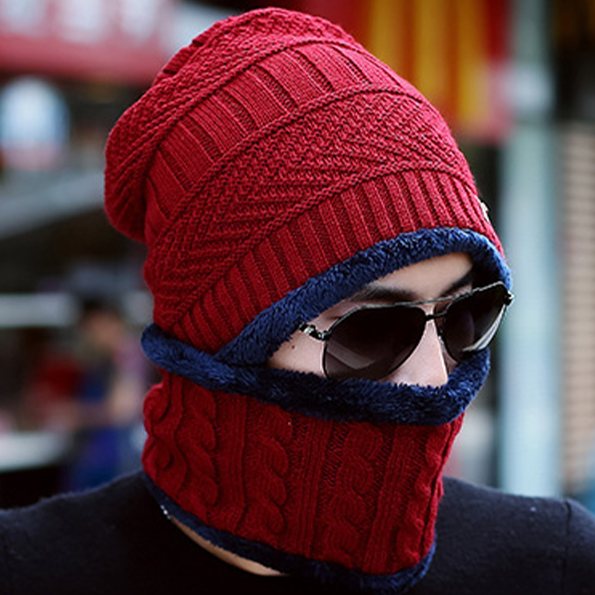 ニット帽 ネックウォーマー レディース キッズ メンズ 秋 冬 裏起毛