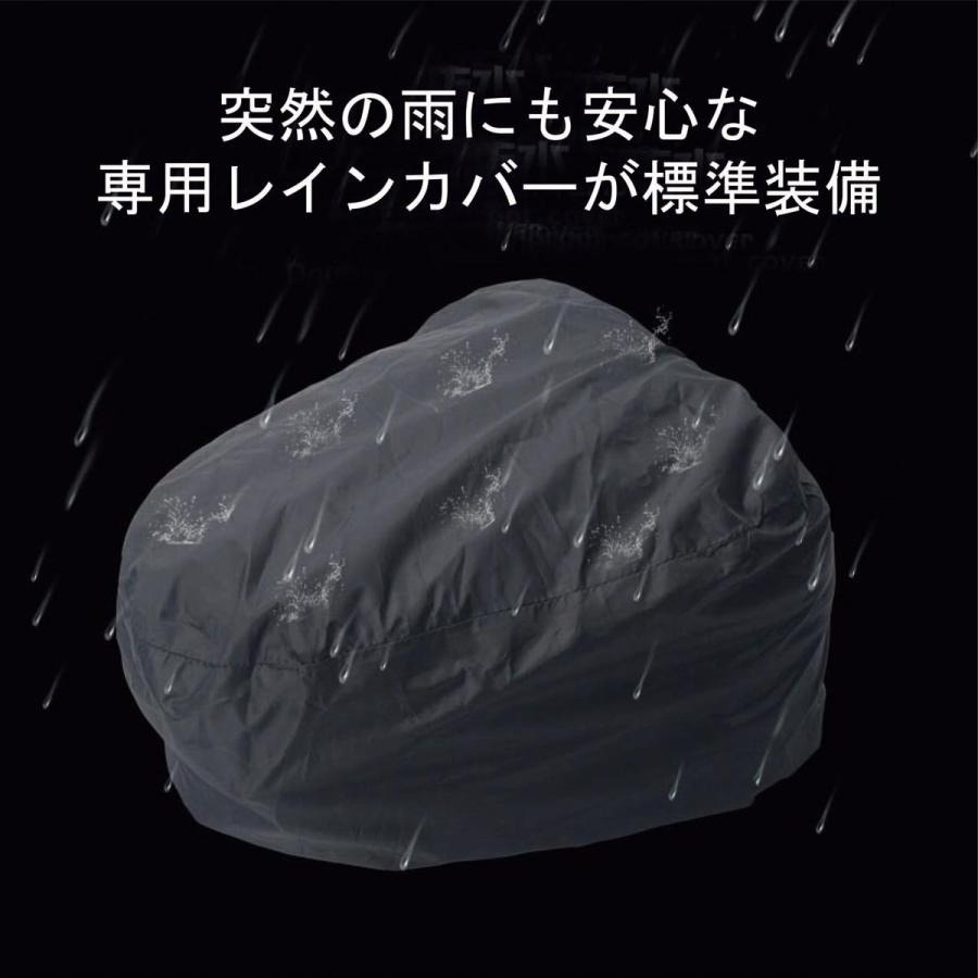 リベレーター(Liberator) バイクシートバック バイク用 シートバッグ 10-14L 大容量 ツーリング 拡張機能あり 仕分ポケット内蔵 撥水 耐傷 軽量1.0kg 簡単固定 レインカバー付き セミハード ショートツーリング　
