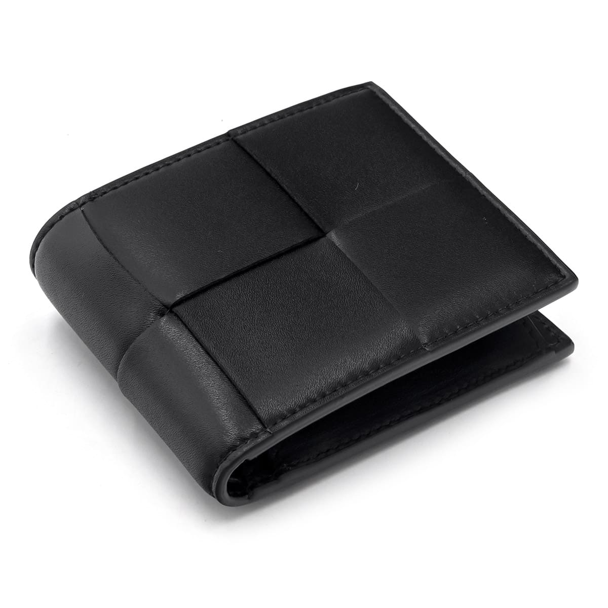 定価¥93500.新品正規　BOTTEGAVENETA ボッテガべネタ　財布　黒 BOTTEGA VENETA（ボッテガ・ヴェネタ） ボッテガ 財布 メンズ 二つ折り