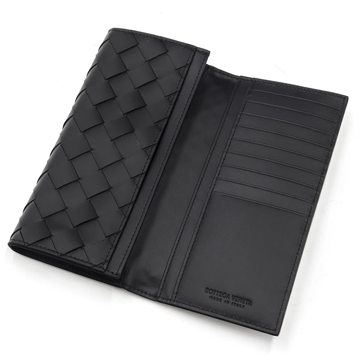 ボッテガヴェネタ　長財布　ブラック 名入れ可】ボッテガ 財布 ボッテガヴェネタ メンズ 長財布 本革