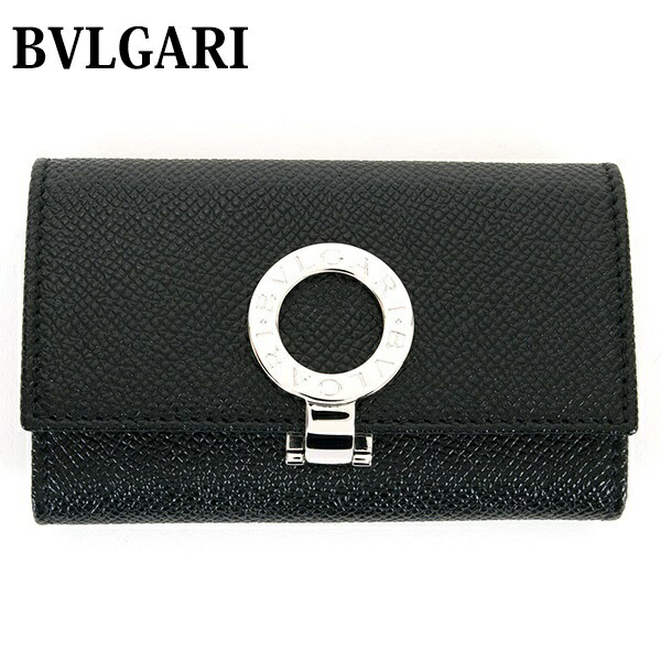 極美品✨️ BVLGARI ブルガリ メンズ キーケース 6連 キーホルダー 黒 ブルガリ キーケース メンズ ブランド レディース 6連 キーホルダー