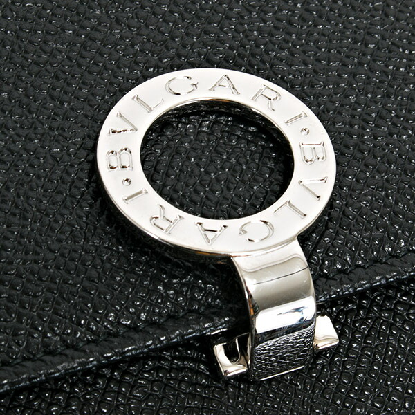 ブルガリ レザー 二つ折り長財布 ブラック BVLGARI（ブルガリ） 財布 レディース 長財布 二つ折り 本革 レザー