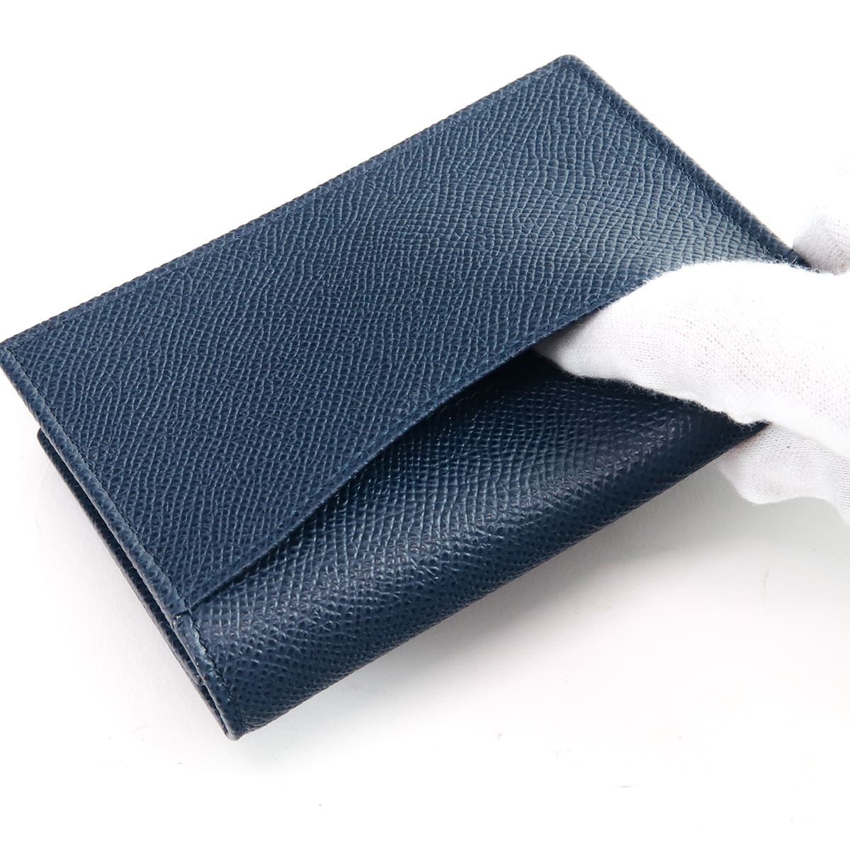 BVLGARI ネイビー 名刺入れ ブルガリ　カードケース BVLGARI（ブルガリ） 名刺入れ 名刺入れ メンズ 正規品 カードケース