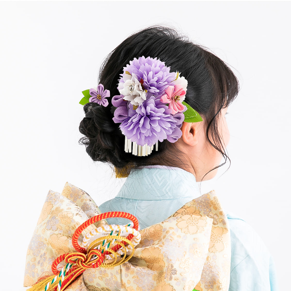 つまみ細工 髪飾り 七五三 花 造花 和風 かわいい : カヴァティーナ