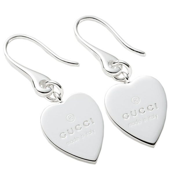 GUCCI（グッチ） ピアス レディース ハートプレート 正規品 TRADEMARK