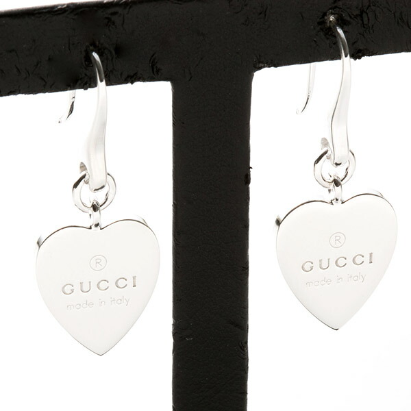 GUCCI（グッチ） ピアス レディース ハートプレート 正規品 TRADEMARK