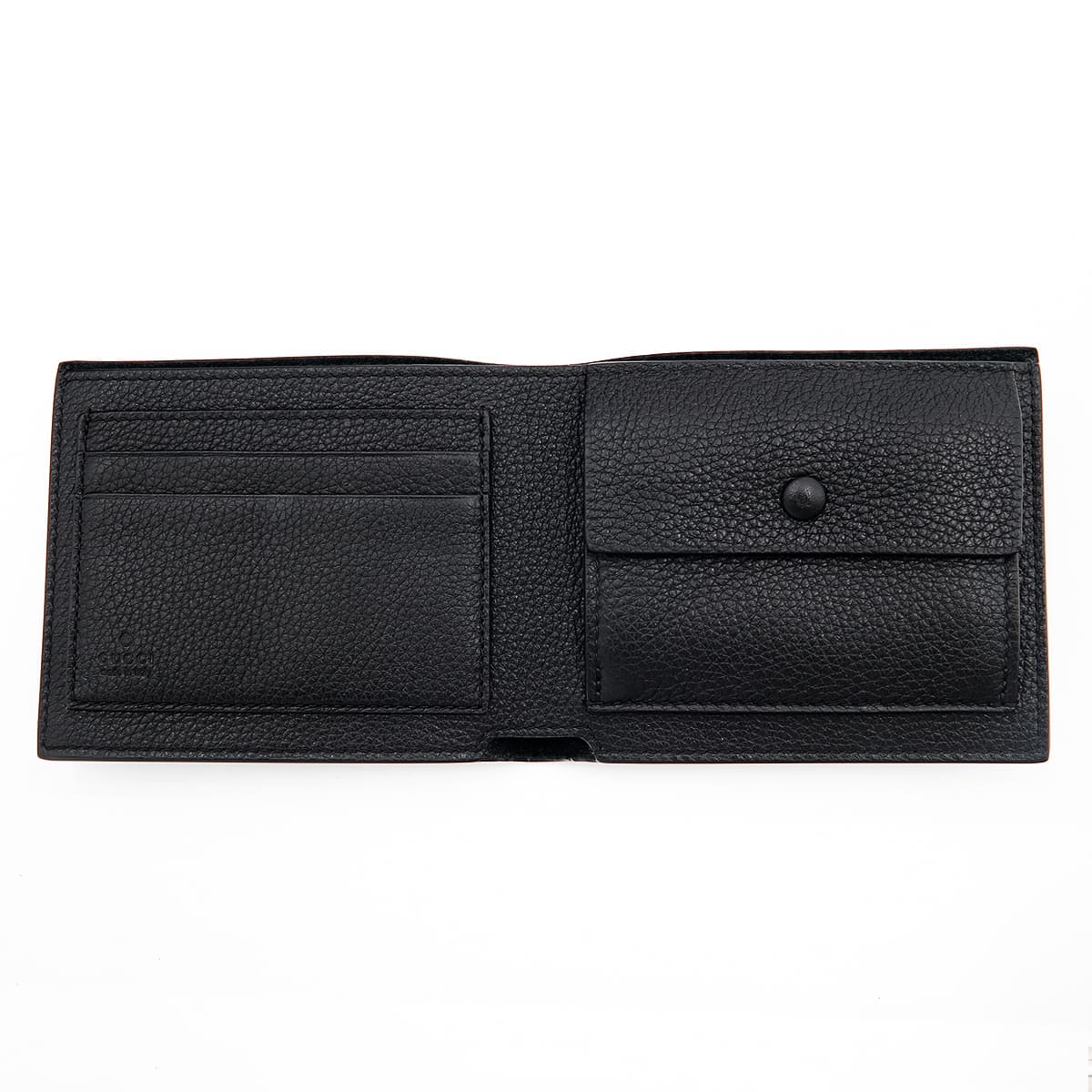 GUCCI（グッチ） メンズ 財布 二つ折り財布 コインウォレット ブラック