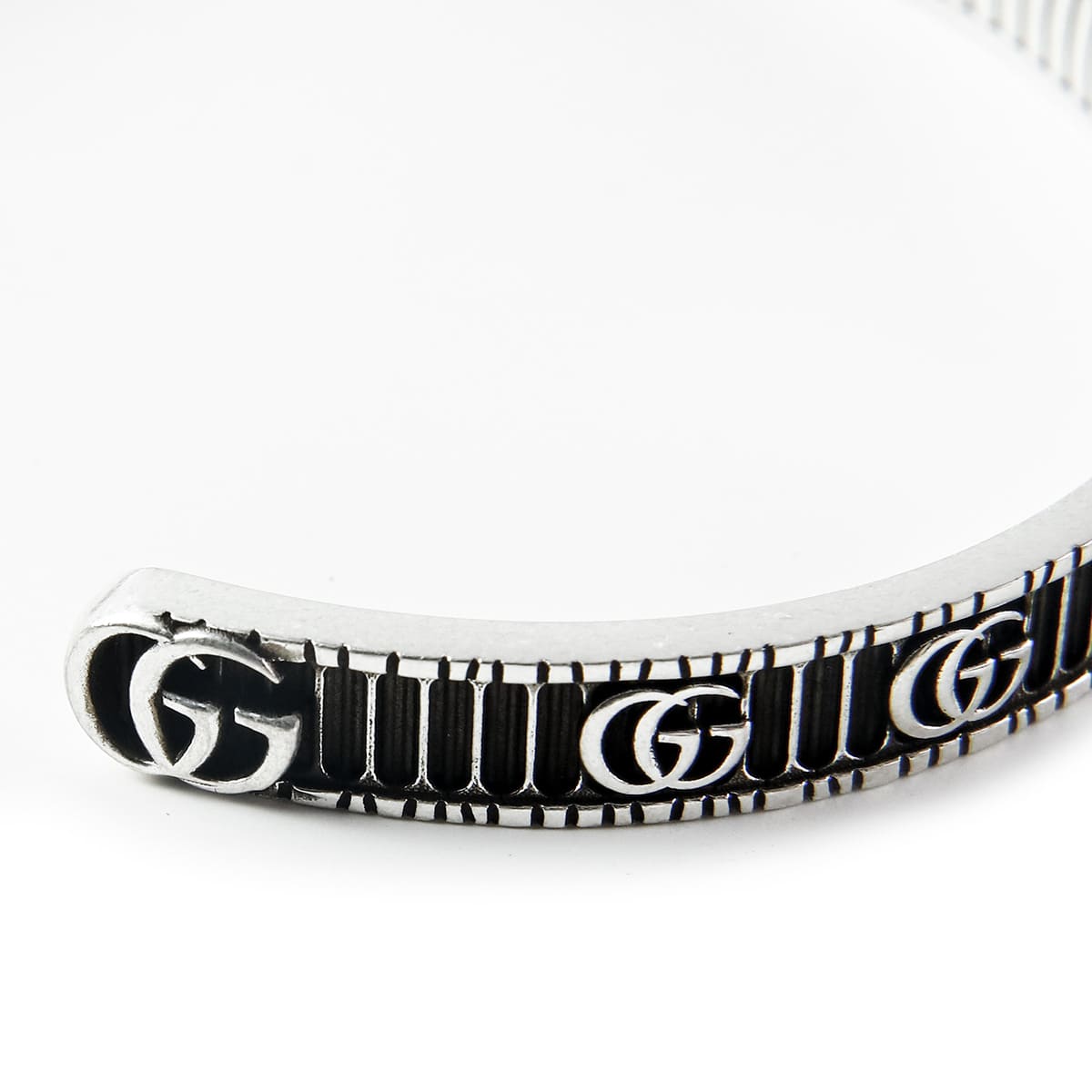 GUCCI ブレスレット メンズ 正規品 バングル ダブルＧ Silver925 GUCCI（グッチ） ブレスレット メンズ 正規品 バングル ダブルG