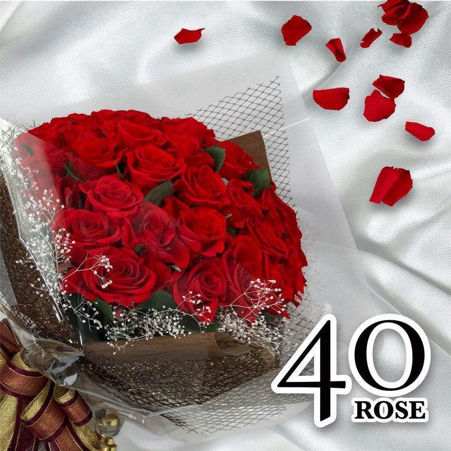 Alice flower（アリスフラワー） 花束 プレゼント バラ 40本