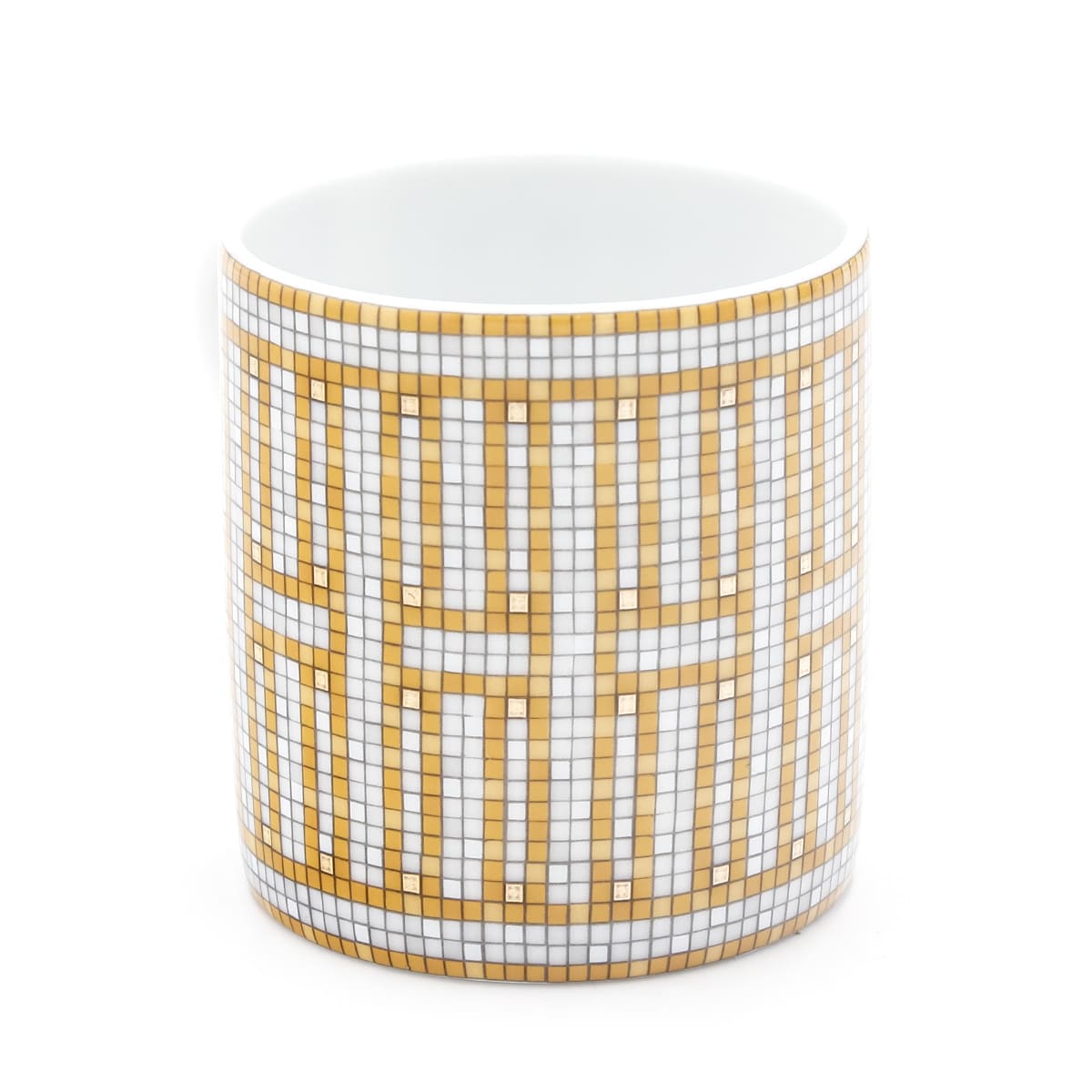 エルメス カップ＆ソーサー 2客セット HERMES コーヒーカップ モザイク