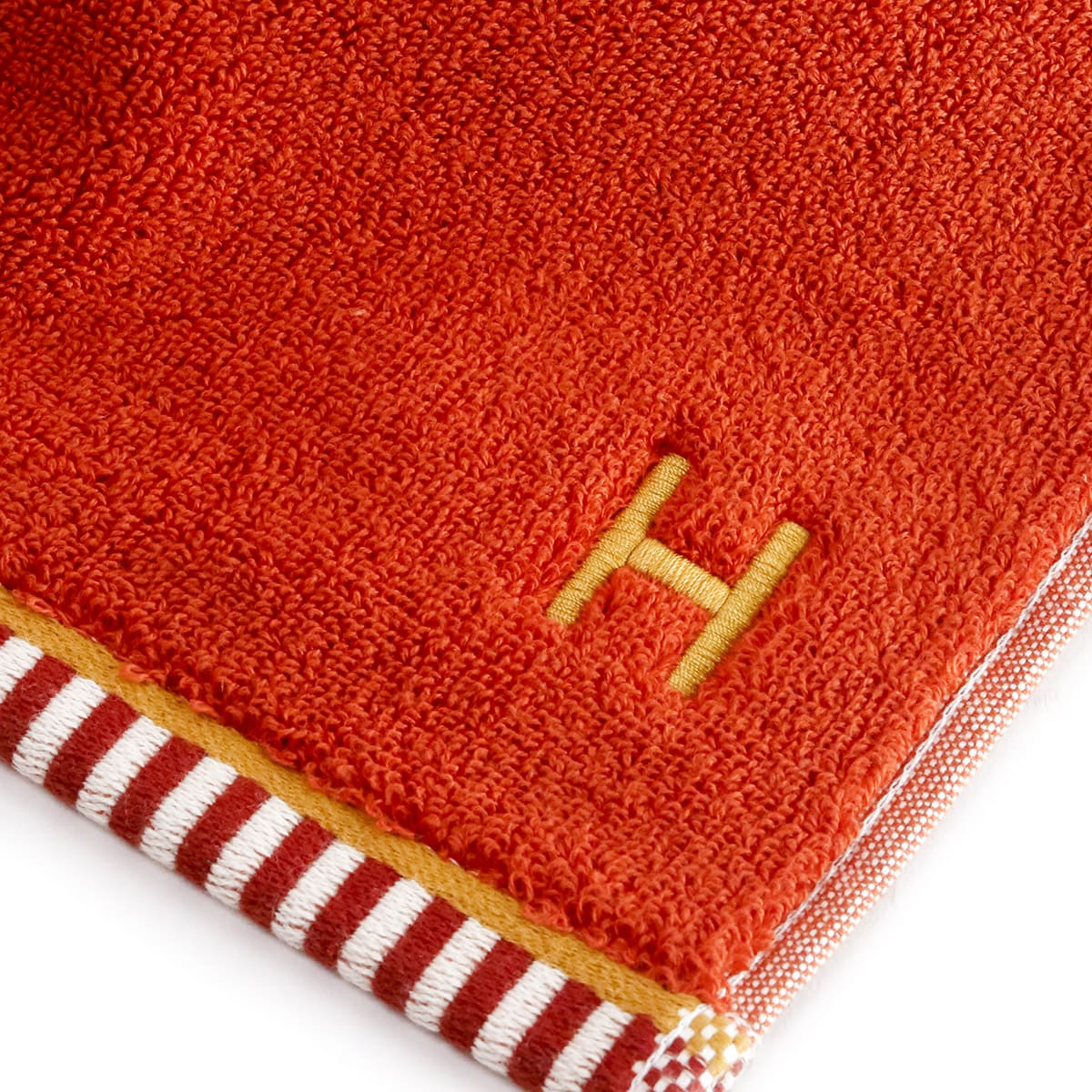 エルメス ハンカチ レディース 名前入り HERMES ハンドタオル 名入れ