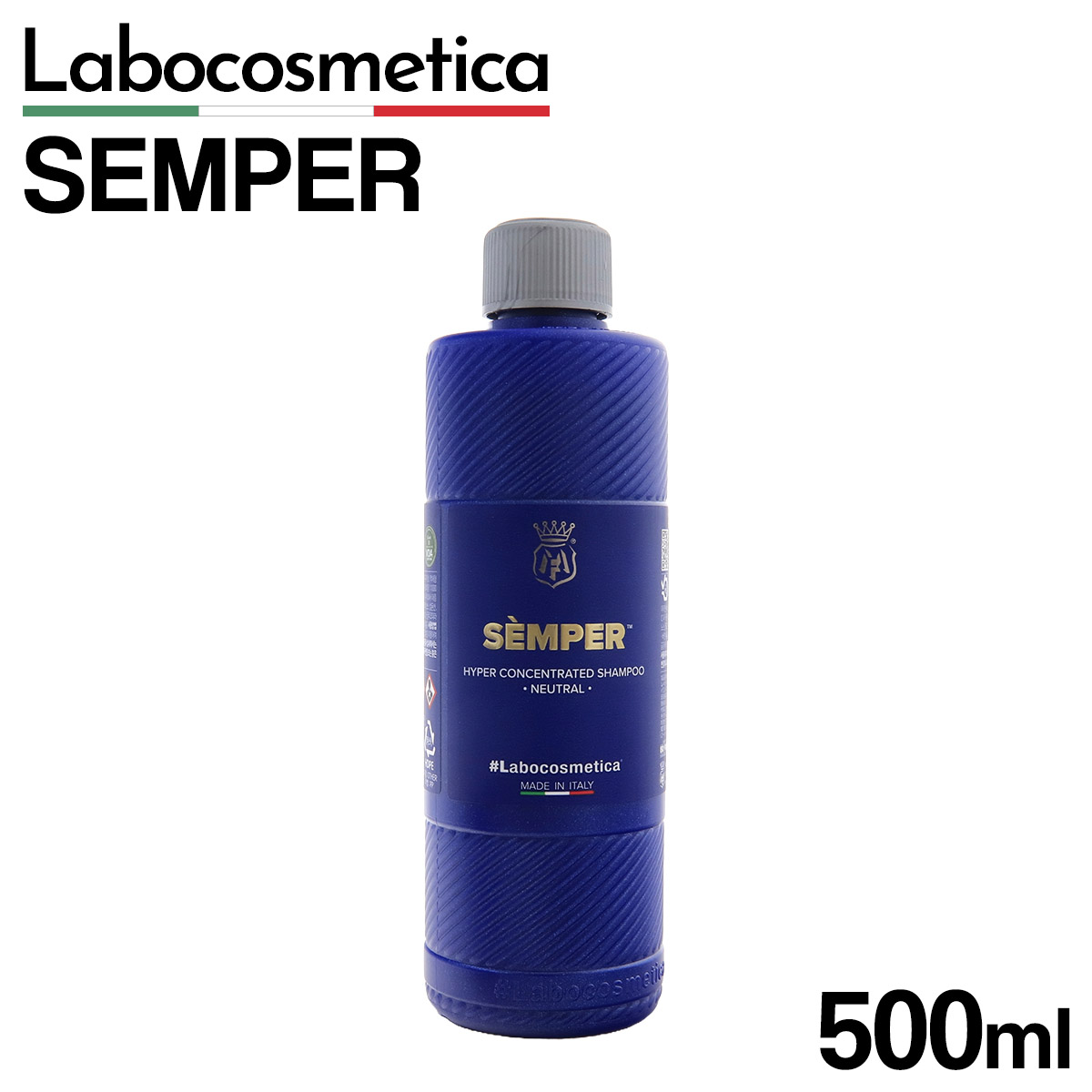 ラボコスメティカ カーシャンプー SEMPER センパー 500ml ラボコス 中性 高濃縮 3pH コンタクトウォッシュ 洗車 濃密 泡