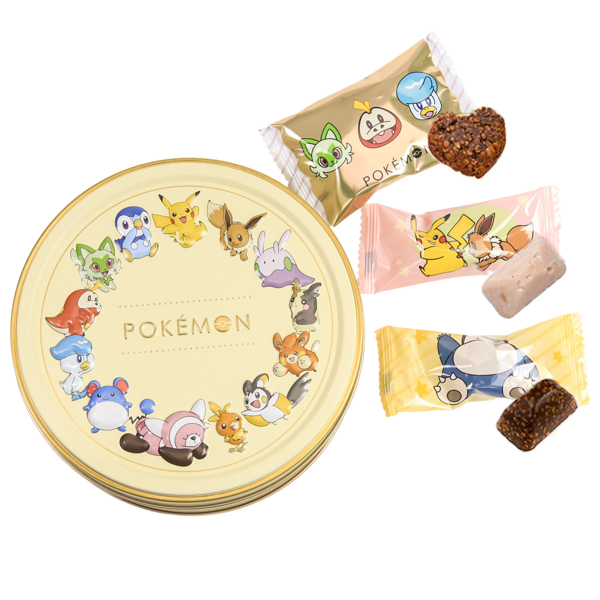 2024年版 ポケモン チョコ pokemon チョコレート PV-6 バレンタイン チョコ 入りサークル缶 バレンタイン チョコレート 2024  ポケットモンスター チョコ