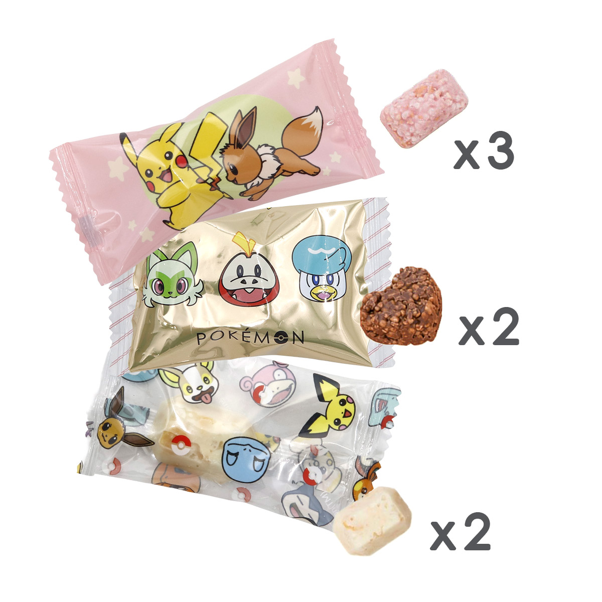 名入れ】ポケモン スイーツキャニスター缶（PV-6）7個入り ポケモン