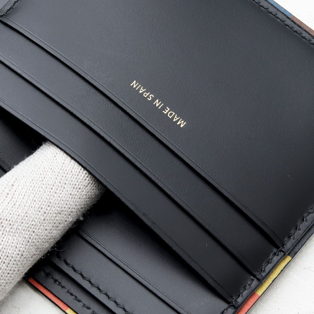 【新品未使用】ポールスミス 財布 二つ折り アーティストポップストライプ ポールスミス Paul Smith 財布 メンズ 二つ折り財布 ストライプ