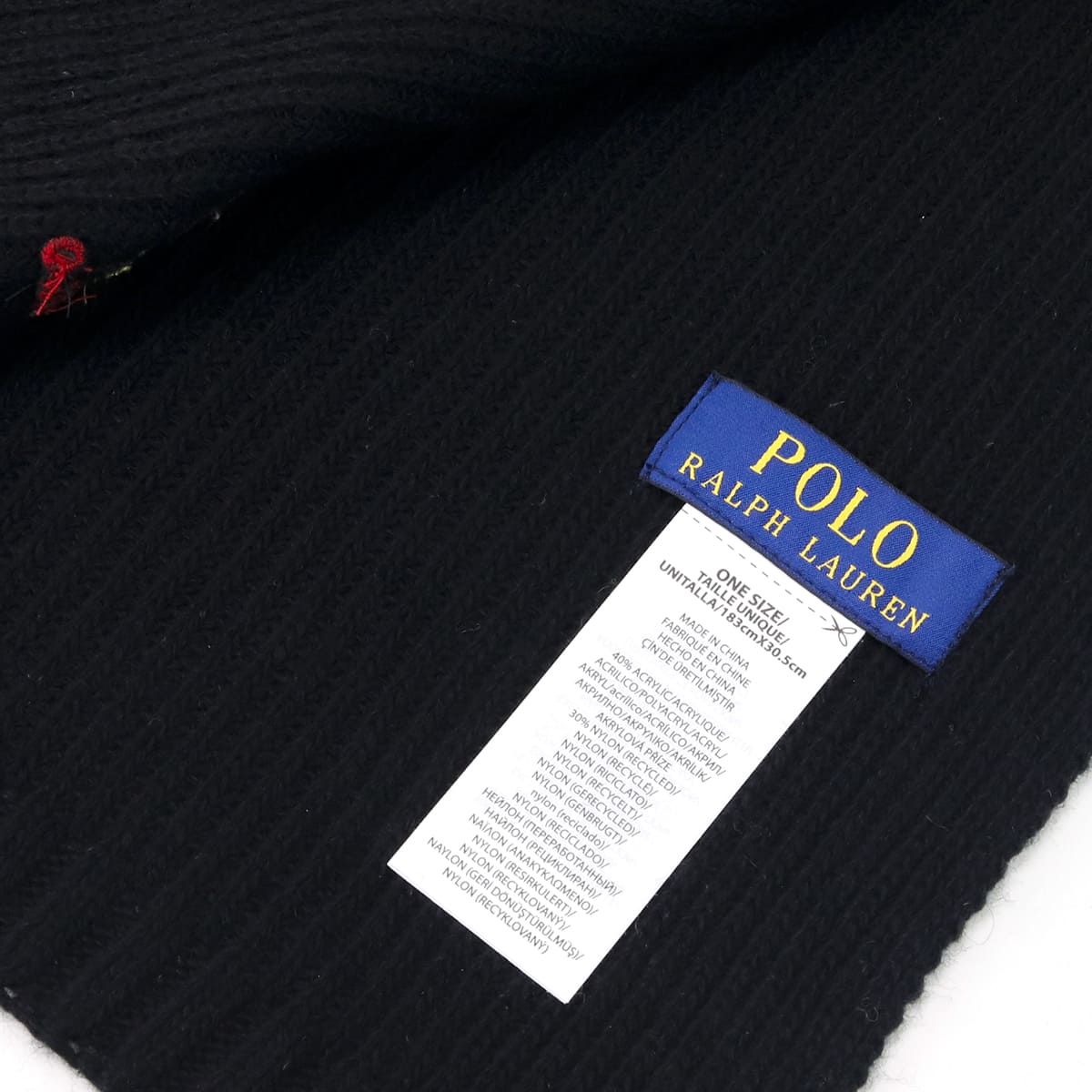 ラルフローレン マフラー レディース POLO RALPH LAUREN ポロベア 刺繍