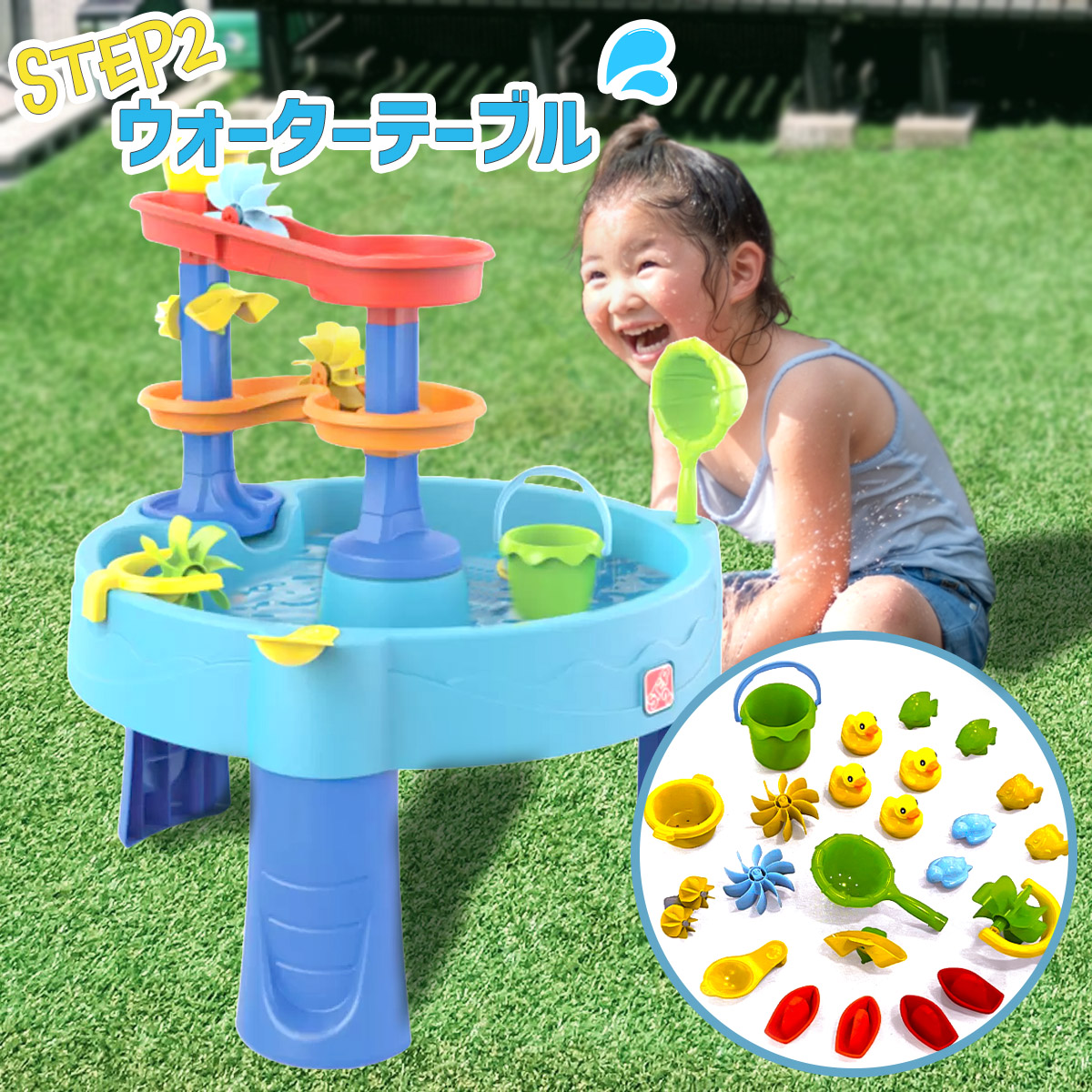ステップ2 ダブルキャスケーディング ラピッド ウォーターテーブル