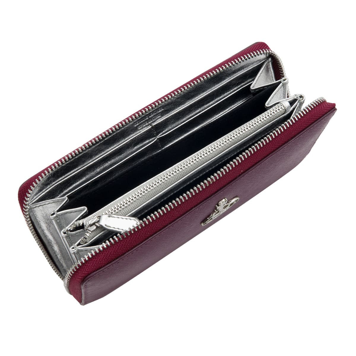 【訳あり大特価】Vivienne Westwood 長財布BURGUNDY ヴィヴィアンウエストウッド 長財布 Vivienne Westwood 財布 メンズ