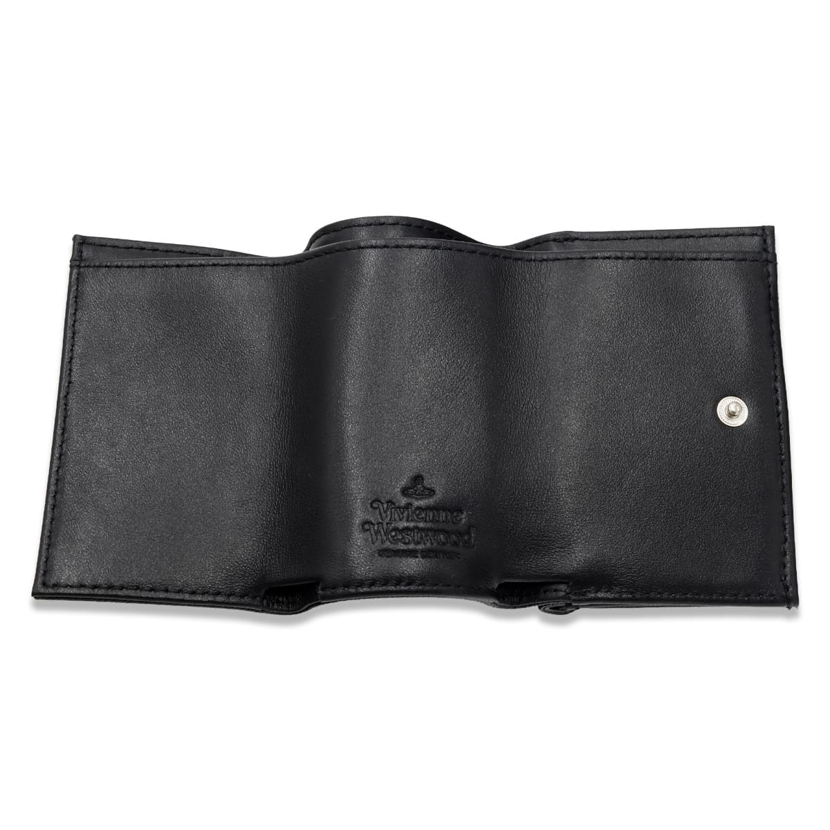 Vivienne Westwood 黒 ブラック 三つ折り財布 新品未使用 人気 ヴィヴィアンウエストウッド Vivienne Westwood 財布 三つ折り財布