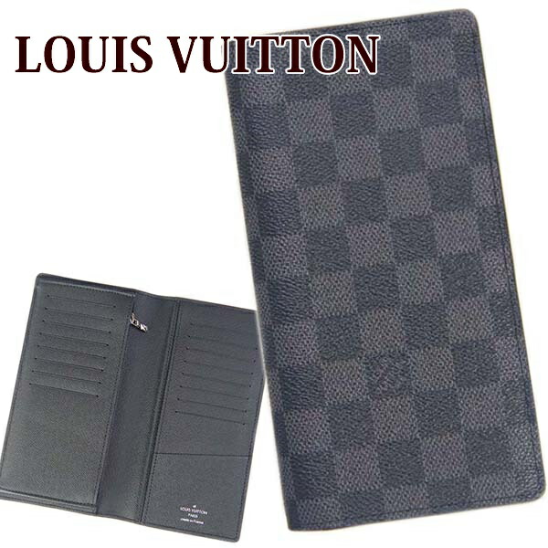 ルイヴィトン LOUIS VUITTON 財布 長財布 ポルトフォイユ ブラザ 小銭入れ付き ダミエ グラフィット N62665