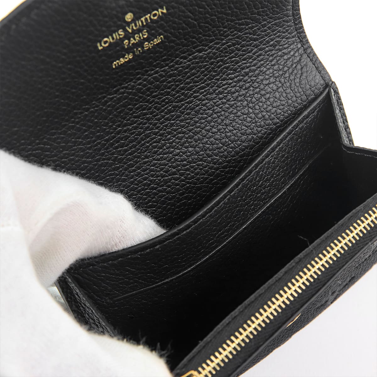 LOUIS VUITTON ルイ ヴィトン エピ ポルト モネ ボワット ケース 小銭入れ スクエア型 レザー ノワール 黒 ブラック M63692 LOUIS VUITTON（ルイ・ヴィトン） 財布 レディース コインケース 小銭