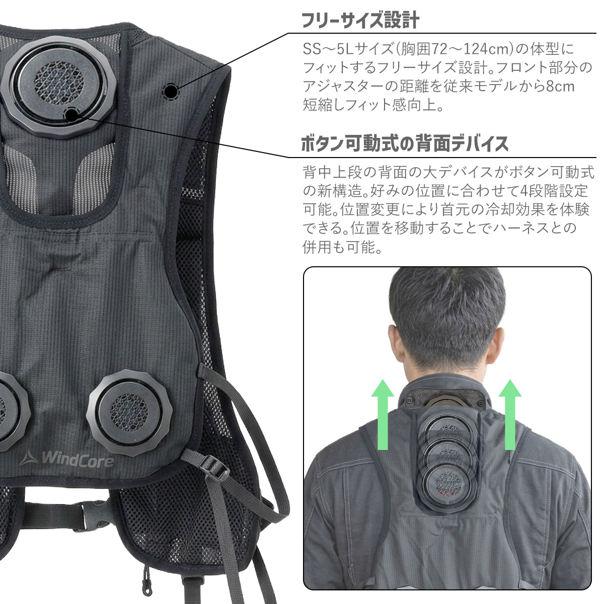 ワークマン ウィンドコア アイス×ヒーター ペルチェベスト PRO3