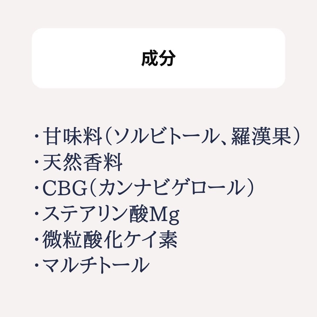 CBGタブレット150mg/30個：ヘンプ＆ミント - CBD Library（CBDライブ