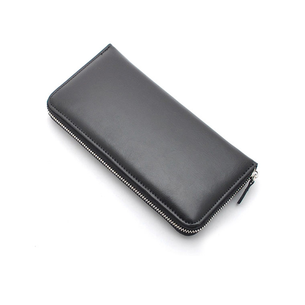 訳あり メンズレザーロングウォレット ダコタレザーラウンドファスナー