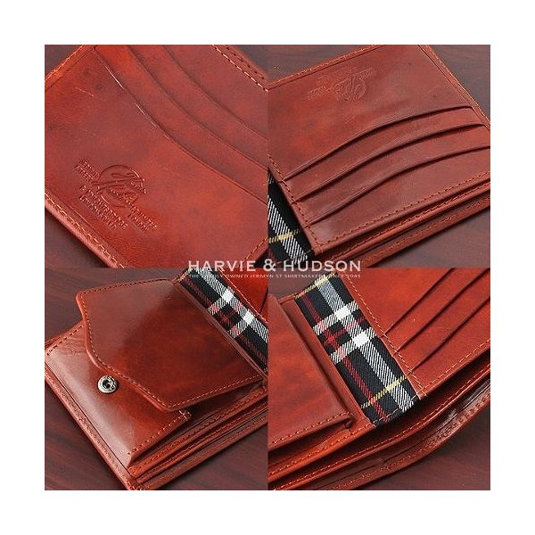 Harvie & Hudson ハービー＆ハドソン メンズウォレット 二つ折り財布