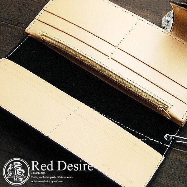 長財布 バイカ―ズウォレット Red Desire コンチョ RD-5 メンズ長財布 ブランド Red Desire レッドデザイヤー 牛革本革