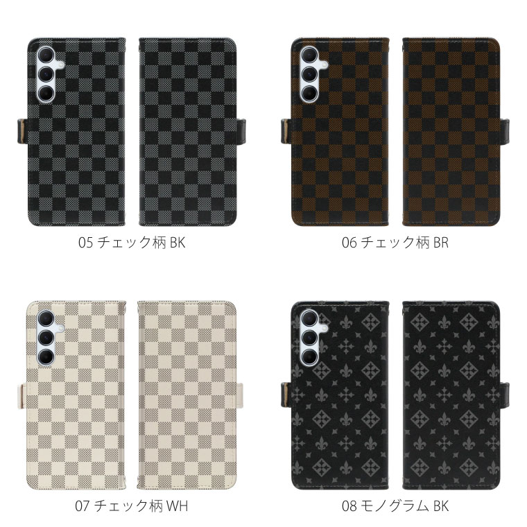 Galaxy S23 FE ケース SCG24 ケース 手帳型 ギャラクシー S23 FE スマホケース スマホカバー 携帯ケース シンプル おしゃれ 花柄 モノトーン｜cccworks｜05