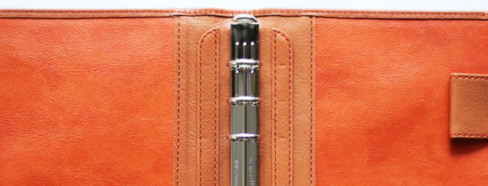 システム手帳 バイブル 16mmリング 革 日本製スケジュール帳