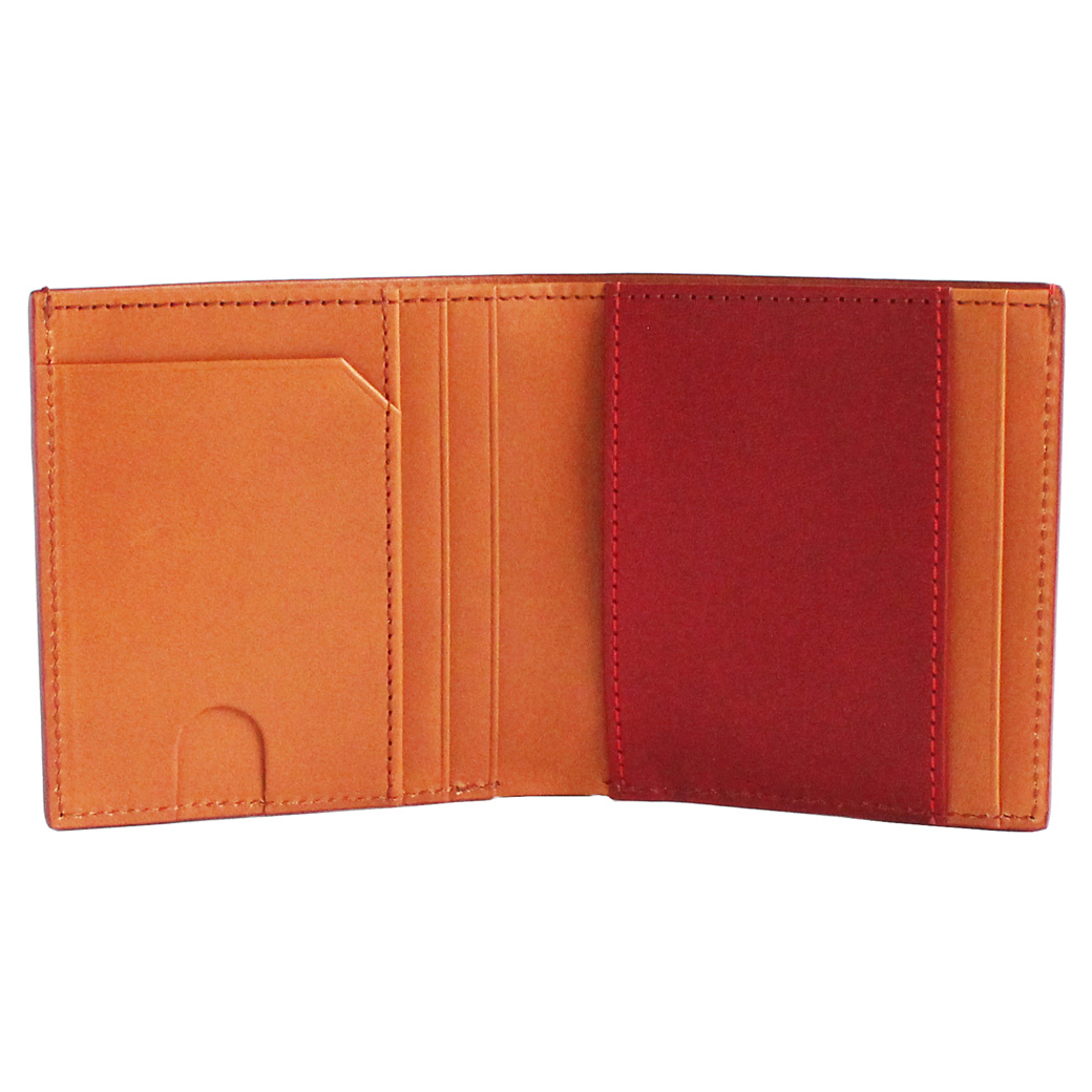 コンパクト財布 財布 二つ折り財布 小さい 革 メンズ レザー