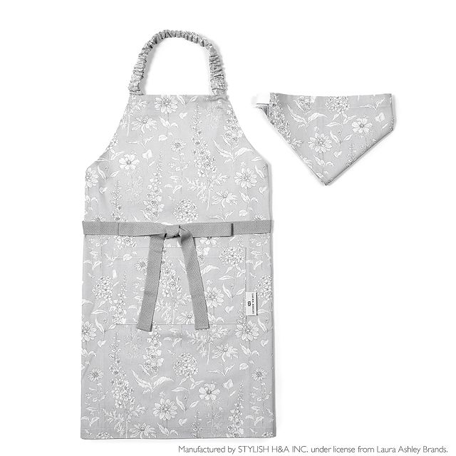 LAURA ASHLEY 子どもエプロン 100 120 お手伝い 調理実習