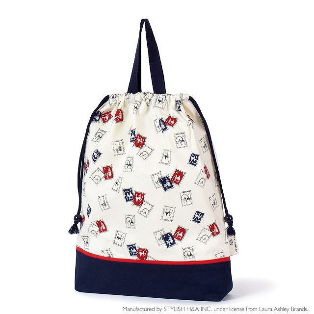 LAURA ASHLEY 刺繍巾着袋