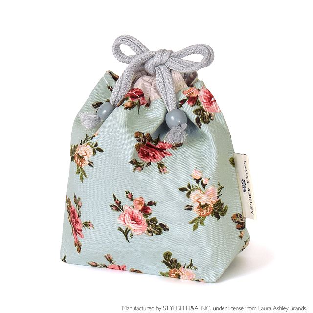 LAURA ASHLEY 刺繍巾着袋