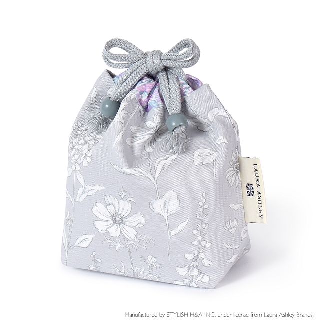 LAURA ASHLEY 刺繍巾着袋