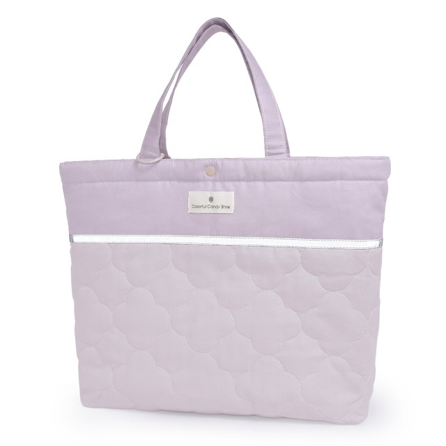 レッスンバッグ 【2026春モデル】 撥水/綿/キルティング・反射材付き お稽古バッグ トートバッグ おしゃれ かわいい 保育園 小学校 小学生 子供 キッズ 女の子 | COLORFUL CANDY STYLE | 09