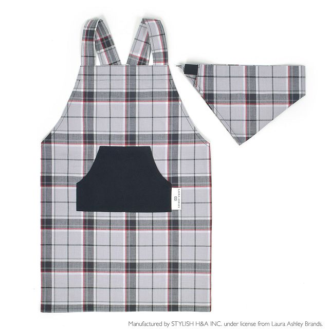 LAURA ASHLEY 子どもバッククロスエプロン 100 120 お手伝い 調理実習 おしゃれ 小学生 子供 キッズ 男の子 女の子 | LAURA ASHLEY | 08