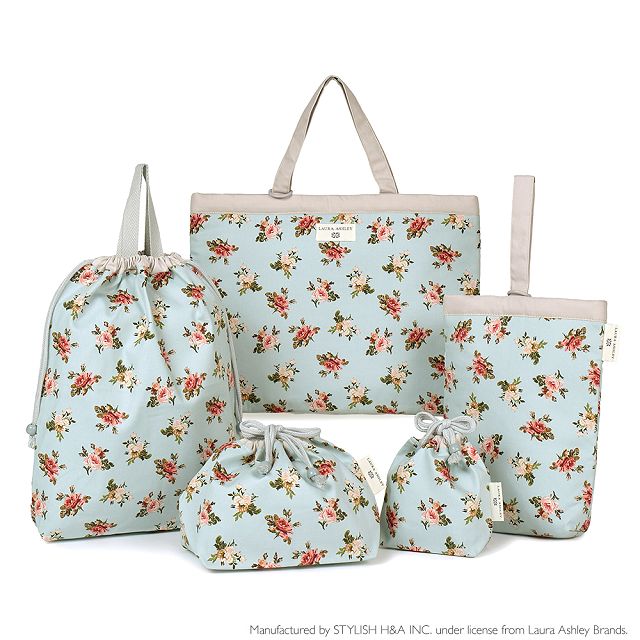 LAURA ASHLEY 入園入学セット 5点セット レッスンバッグ シューズ 