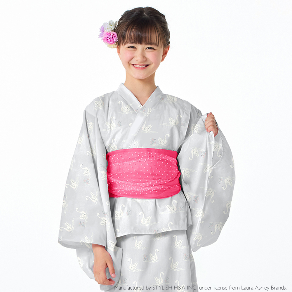 LAURA ASHLEY 浴衣セット 花火大会 ゆかた おしゃれ 小学生 子供