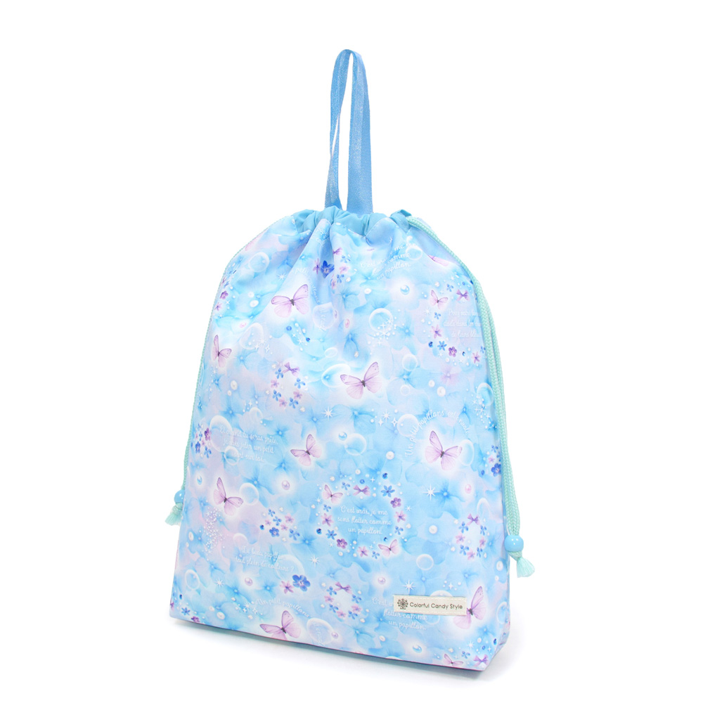 巾着・大 体操服袋 体操着袋 [2026春モデル] 撥水ノーアイロン おしゃれ かわいい 保育園 小学校 小学生 子供 キッズ 女の子 ゆうパケット配送 | COLORFUL CANDY STYLE | 03