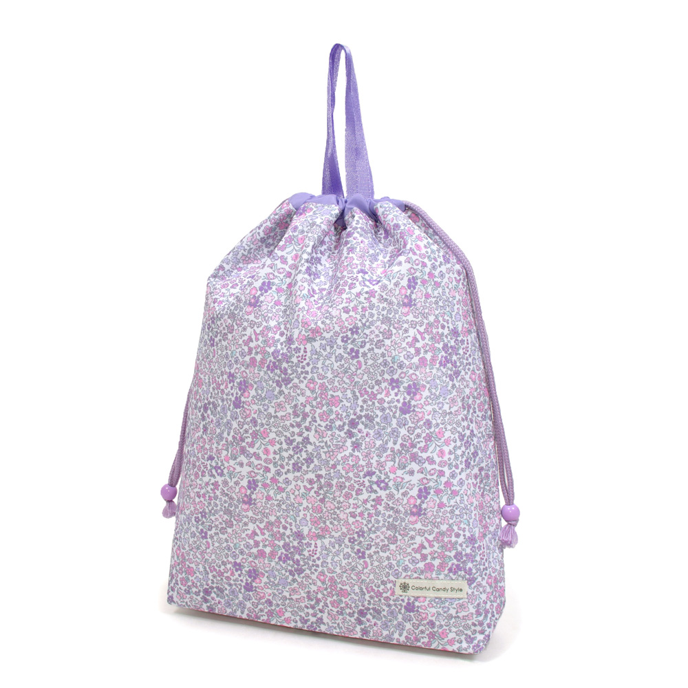 巾着・大 体操服袋 体操着袋 [2026春モデル] 撥水ノーアイロン おしゃれ かわいい 保育園 小学校 小学生 子供 キッズ 女の子 ゆうパケット配送 | COLORFUL CANDY STYLE | 12