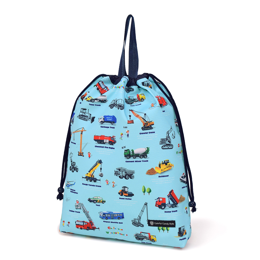 巾着・大 体操服袋 体操着袋 [2026春モデル] 撥水ノーアイロン おしゃれ かっこいい 保育園 小学校 小学生 子供 キッズ 男の子 ゆうパケット配送 | COLORFUL CANDY STYLE | 12