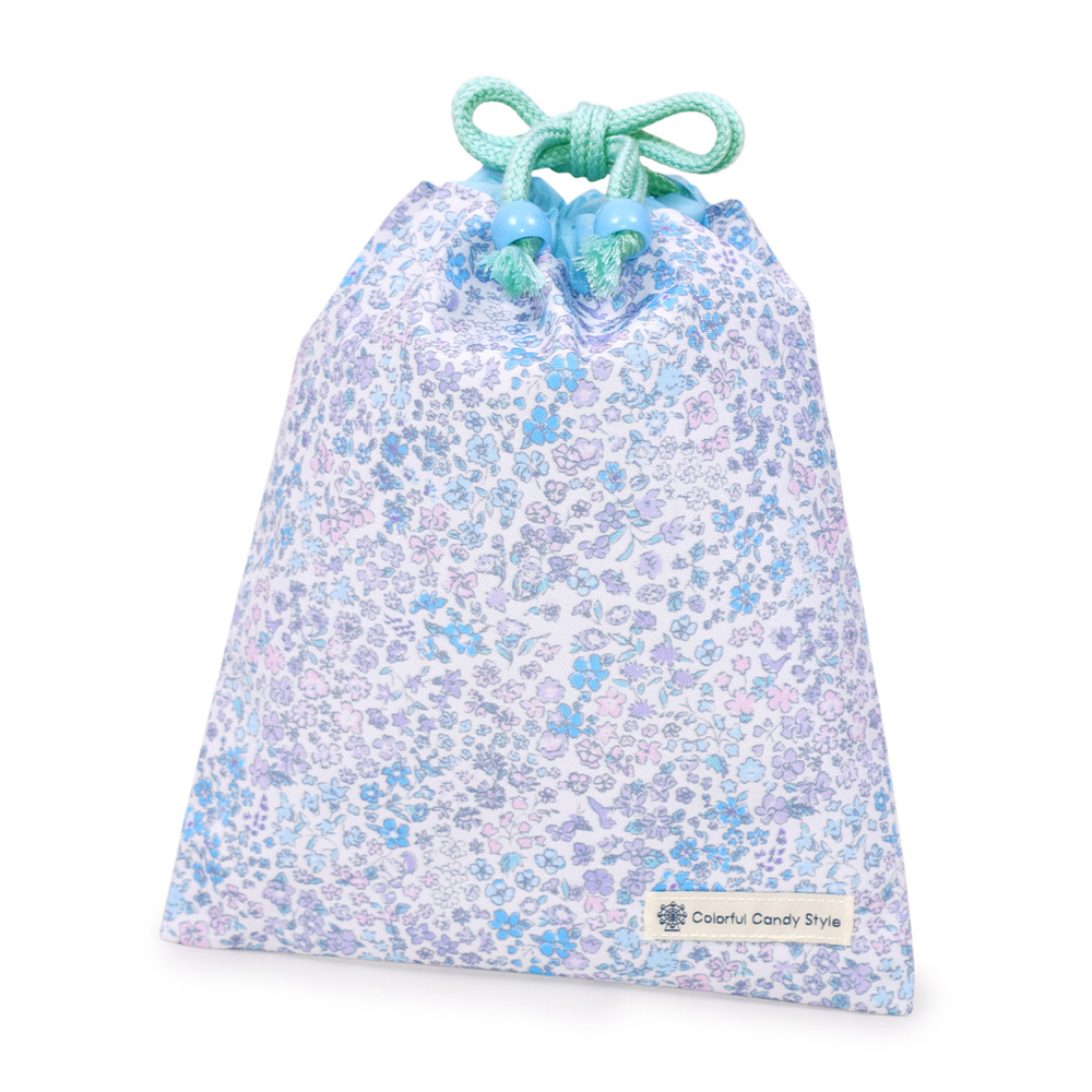 巾着・中 マチ無し給食袋 [2026春モデル] 撥水ノーアイロン 小物入れ おしゃれ かわいい 保育園 小学校 小学生 子供 キッズ 女の子 ゆうパケット配送 | COLORFUL CANDY STYLE | 11