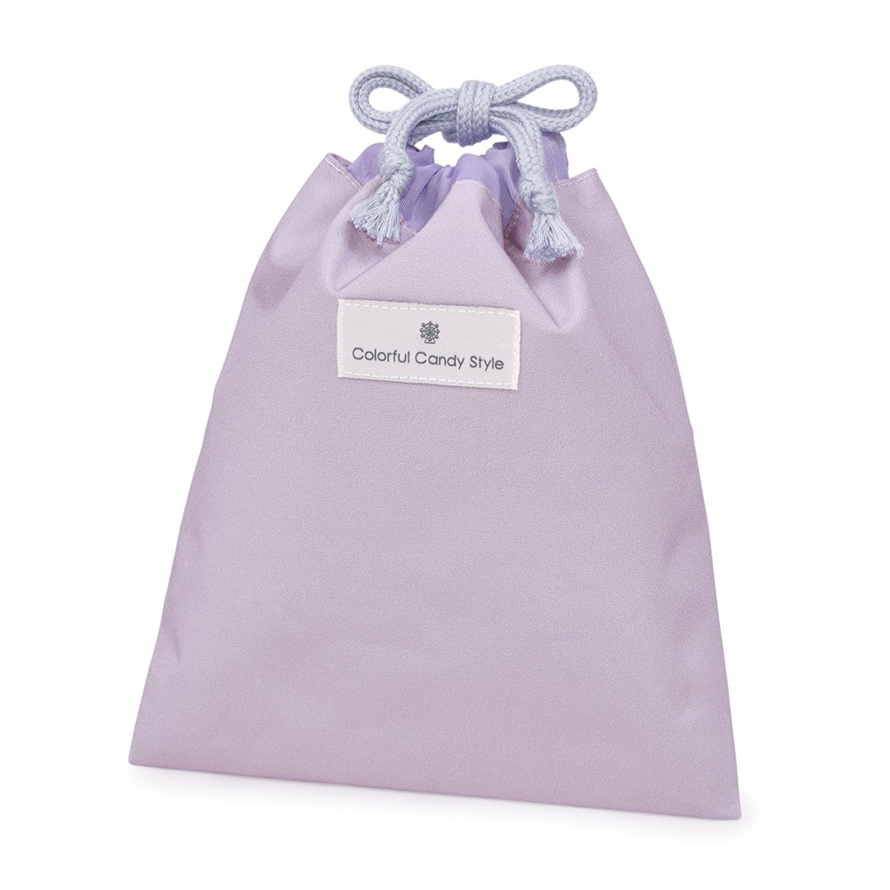 巾着・中 マチ無し給食袋 [2026春モデル] 撥水ノーアイロン 小物入れ おしゃれ かわいい 保育園 小学校 小学生 子供 キッズ 女の子 ゆうパケット配送 | COLORFUL CANDY STYLE | 04