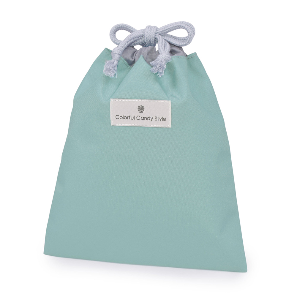 巾着・中 マチ無し給食袋 [2026春モデル] 撥水ノーアイロン 小物入れ おしゃれ かわいい 保育園 小学校 小学生 子供 キッズ 女の子 ゆうパケット配送 | COLORFUL CANDY STYLE | 06